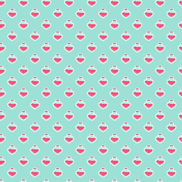 Love vector seamless pattern