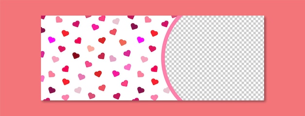 Love wallpaper for february month of love social media cover template