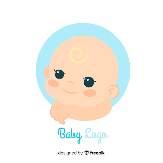 Vector lovely baby shop logo template