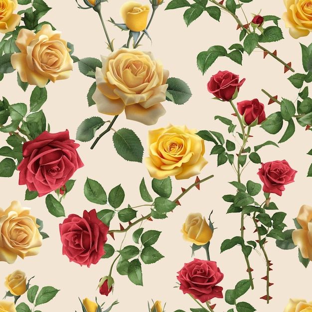 Lovely and Beautiful Spring Flowers Pattern for Fabric Wallpaper and More