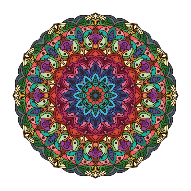 Lovely colorful mandala pattern design