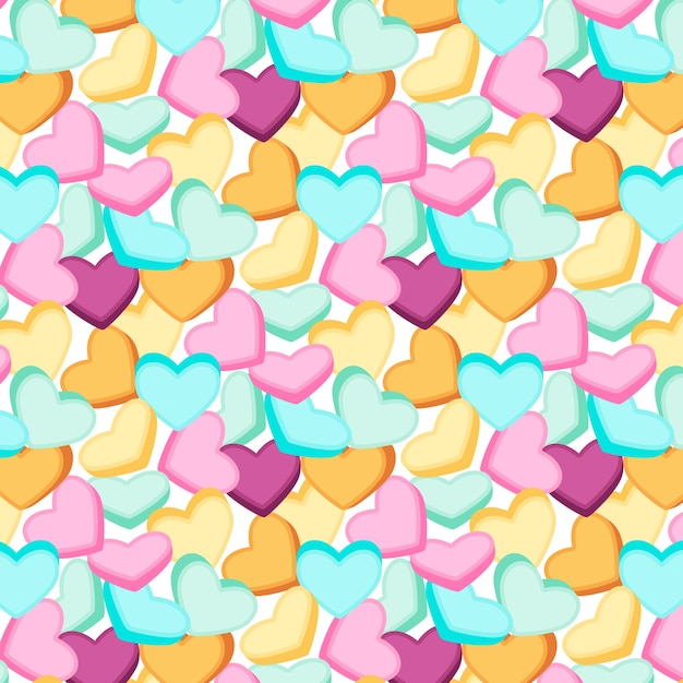 Lovely conversation hearts pattern