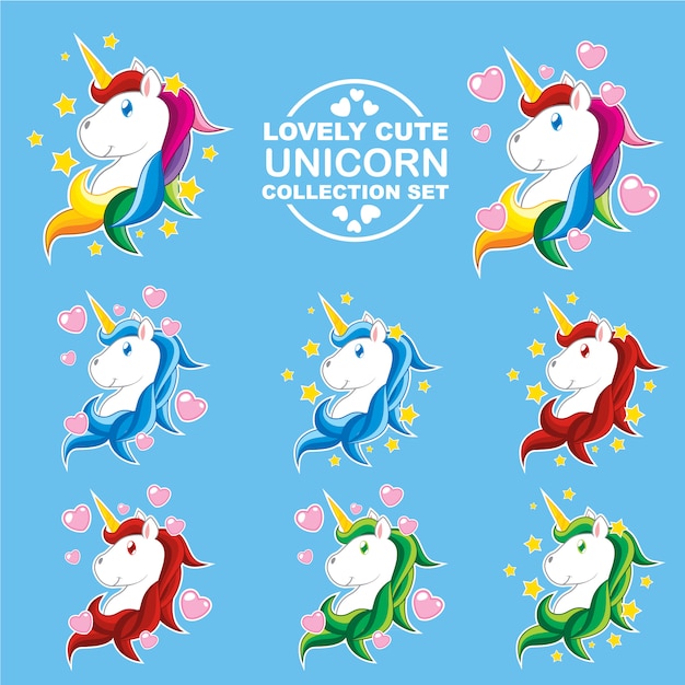 Lovely Cute Unicorn Set