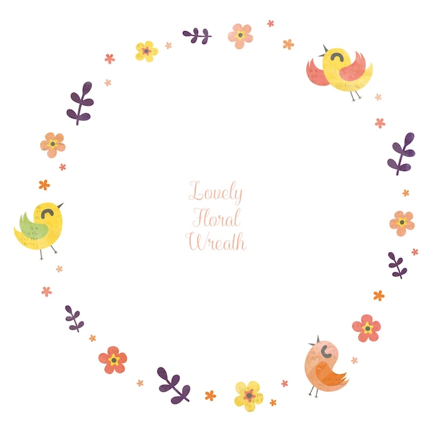 Lovely Floral Wreath 02