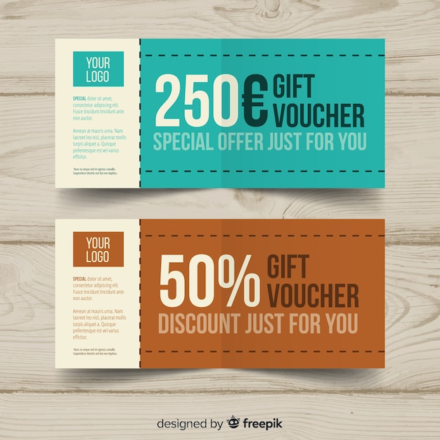 Lovely gift voucher banners