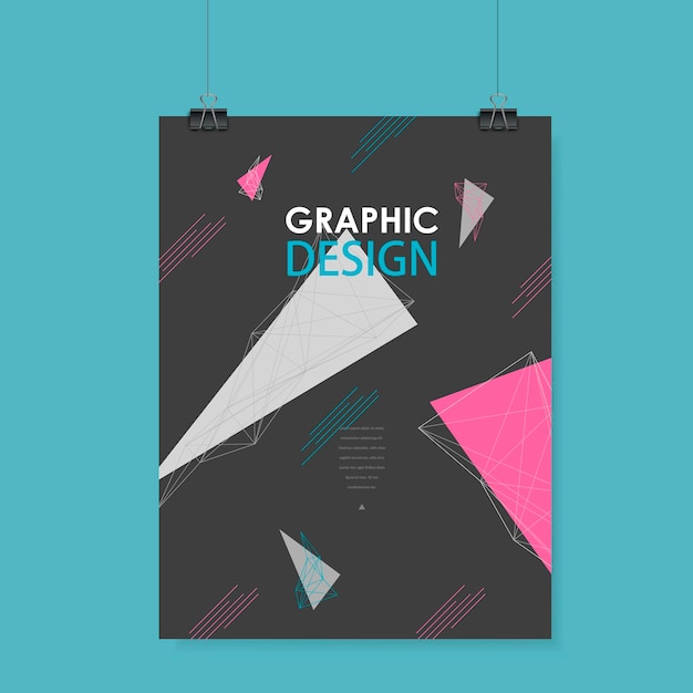 Lovely poster template design