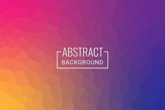 Low poly abstract background with multicolor gradient color