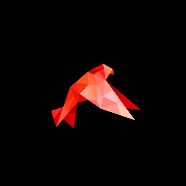 low poly bird