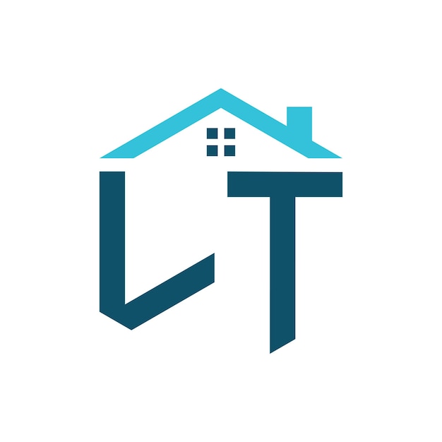 LT House Logo Design Template Letter LT Logo for Real Estate Construction or any House Related Business