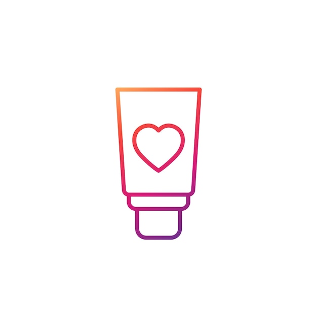 Lubricant for sex lube line icon