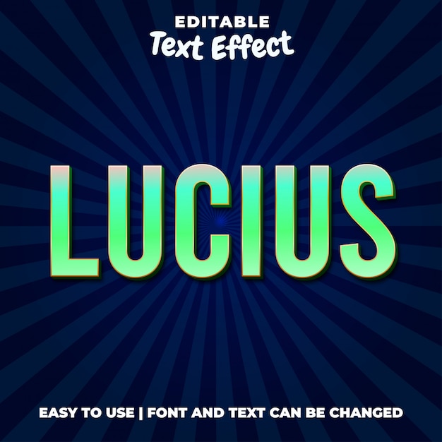 Lucius Green Text Effect Style