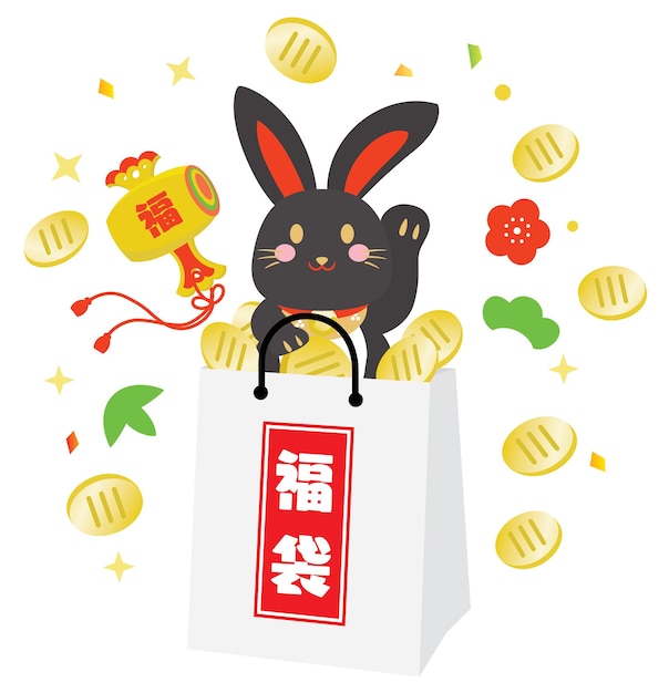 Lucky bag of New Year holidays of the year of the Rabbit