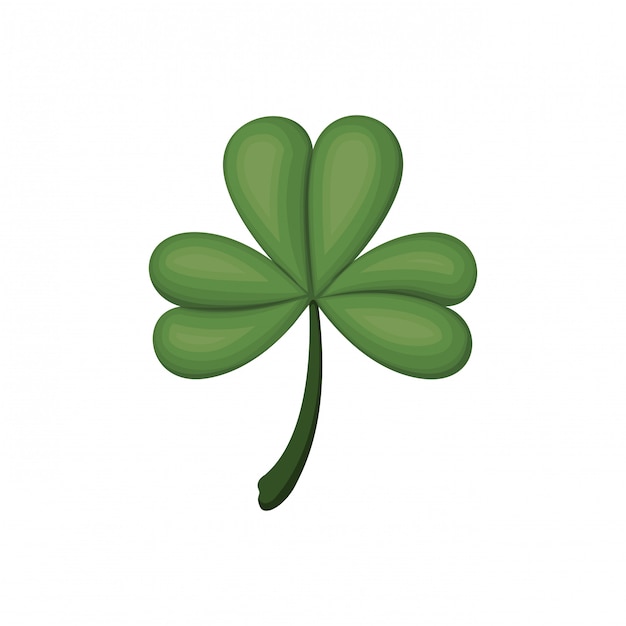 Lucky clover isolated icon