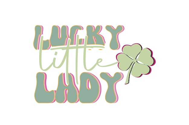 lucky little lady retro t-shirt 2023