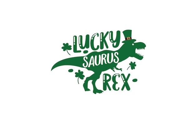 Vector lucky saurus rex svg