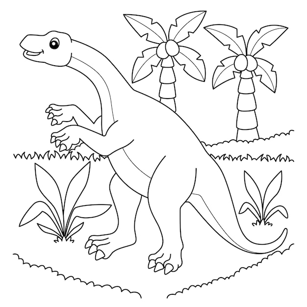 Lufengosaurus Coloring Page for Kids