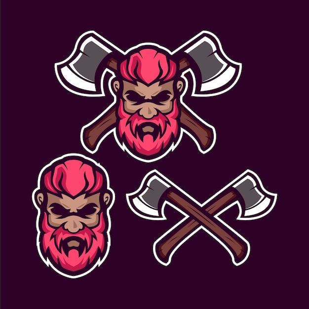 Lumberjack Beard Set Logo