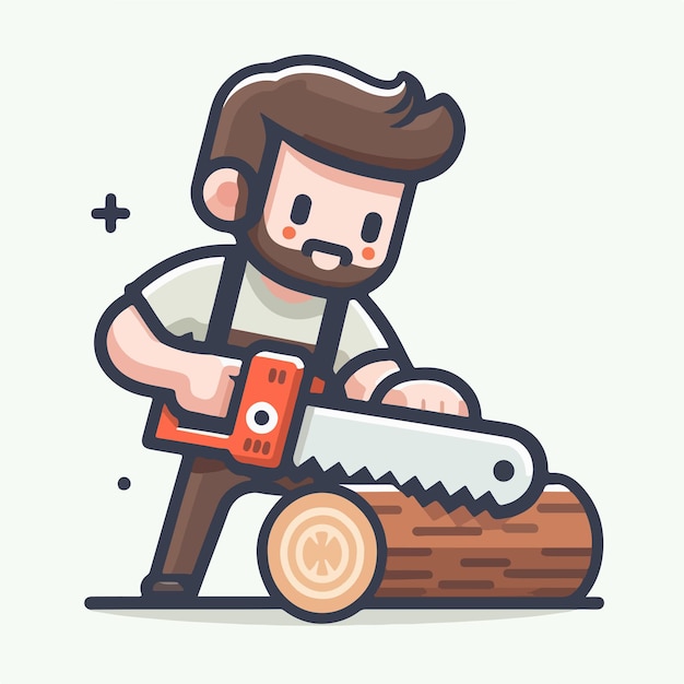 Vector lumberjack vector image