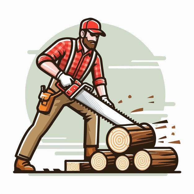 Vector lumberjack vector image