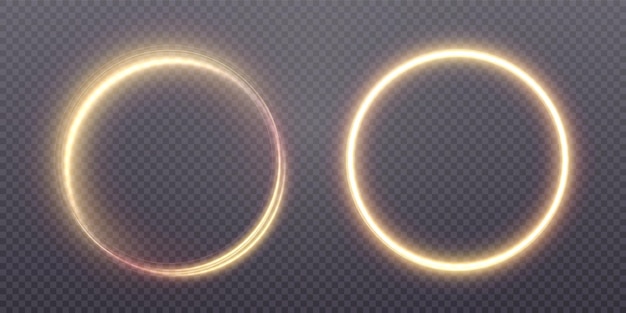 Luminous golden circle PNG Light gold pedistal podium platform table Vector PNG