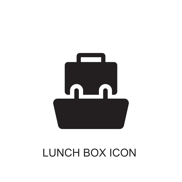 Lunch box vector icon icon