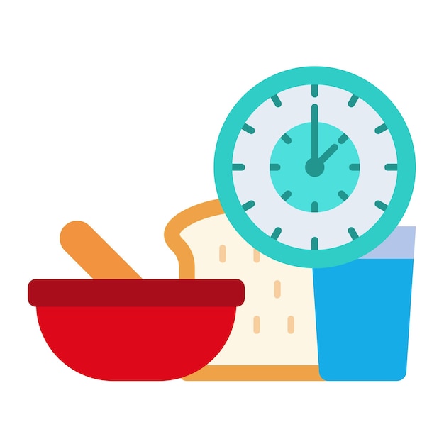 Vector lunch time icon