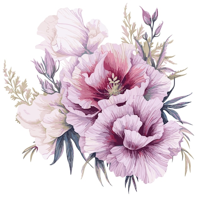 Lush and Lovely Stunning Peony Vector Illustrations for Your Designs