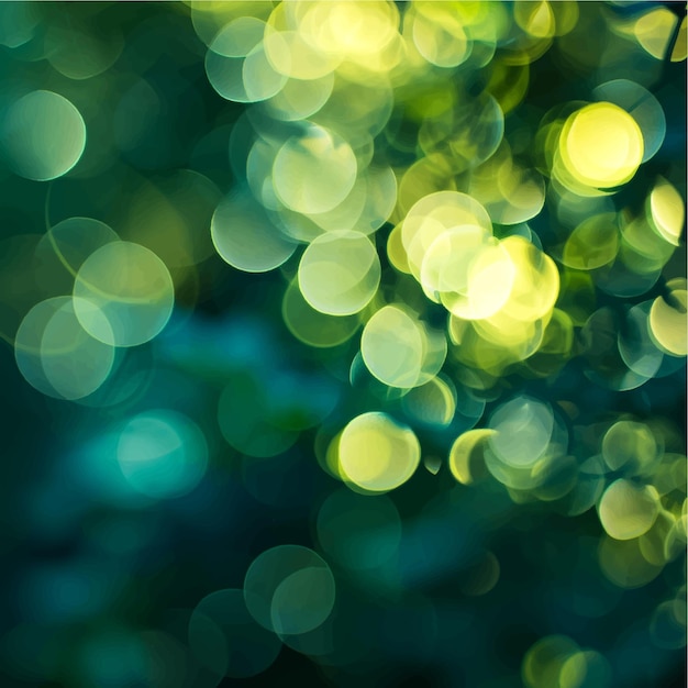 Vector lush shine glowing vibrant soft bokeh effect focus shiny blurred defocused meadow sunlight wa