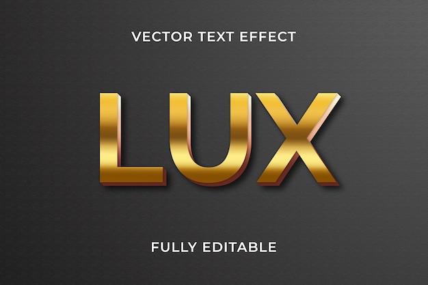 lux text effect