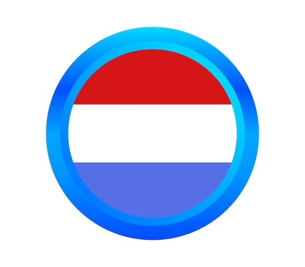 Luxembourg flag illustrated