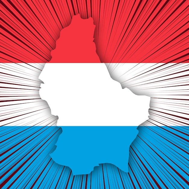 Luxembourg National Day Map Design