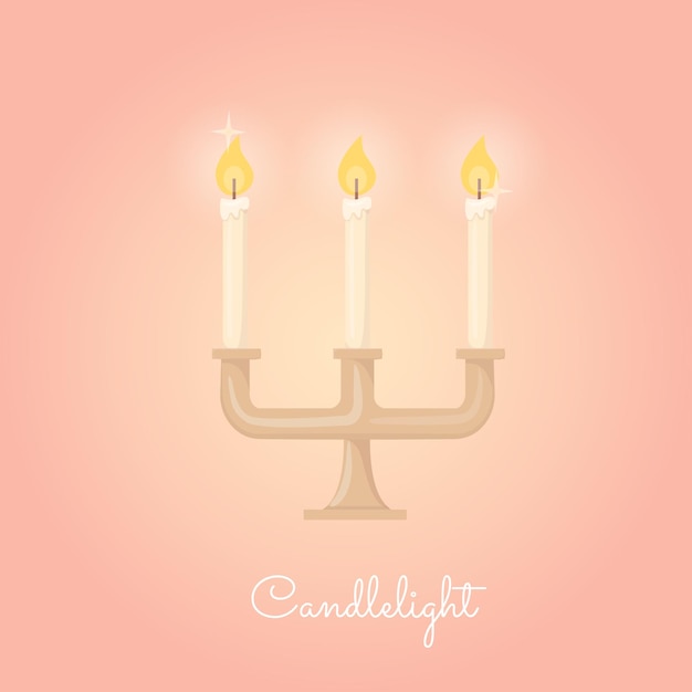 Luxurious candlesticks illuminate beautifully at night