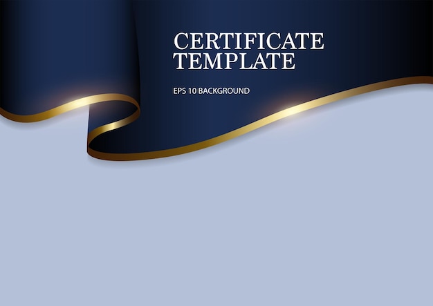 Luxurious certificate template