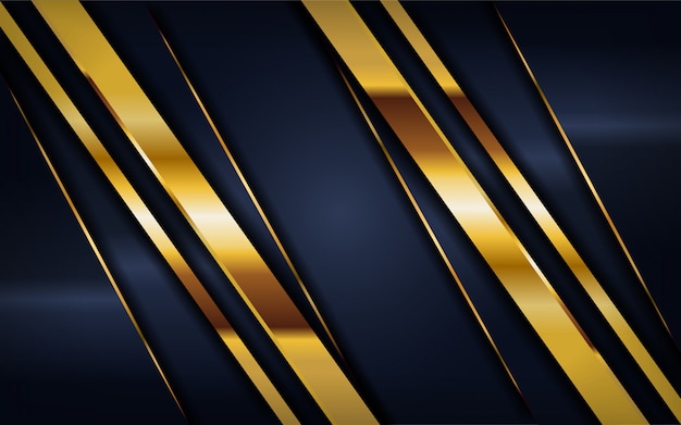 Luxurious dark navy background with golden lines