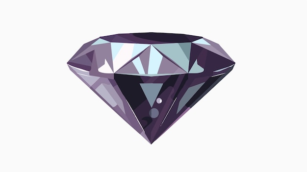 Luxurious Diamond Stone Icon Vector Illustration