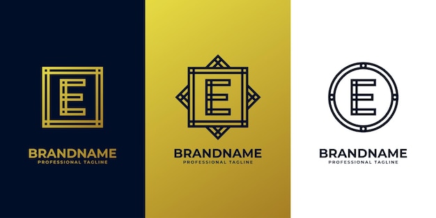 Vector luxurious letter e logo suitable for any business with e initials