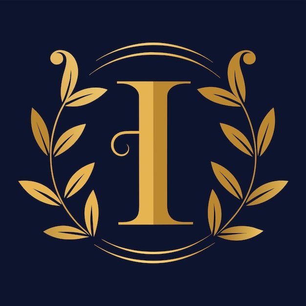 Luxurious letter logo design vector Icon illustration