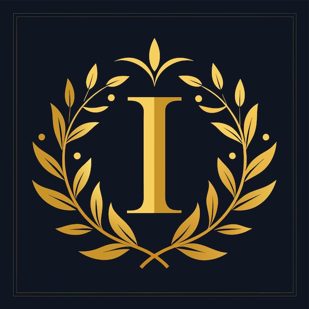 Luxurious letter logo design vector Icon illustration