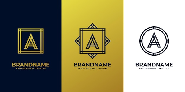 Luxurious Letter A Logo suitable for any business with A initials