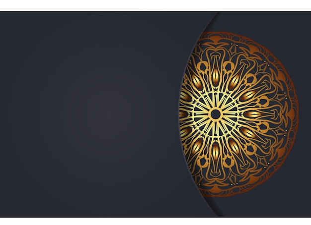 Luxurty mandala style golden pattern background