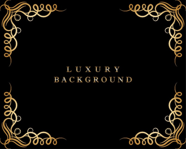 Luxury abstract background golden color design for wedding cards visiting cards and templates