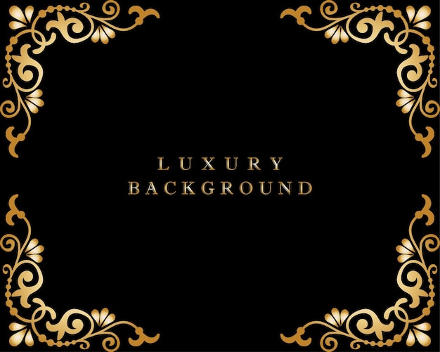 Luxury abstract background golden color design for wedding cards visiting cards and templates