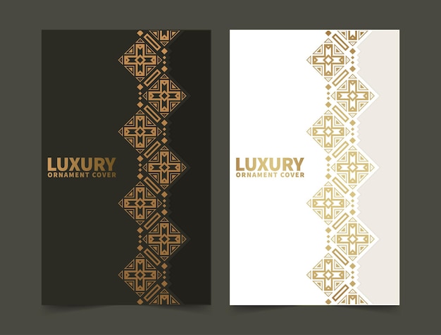 Luxury abstract line pattern cover