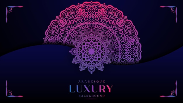 Luxury abstract mandala background design