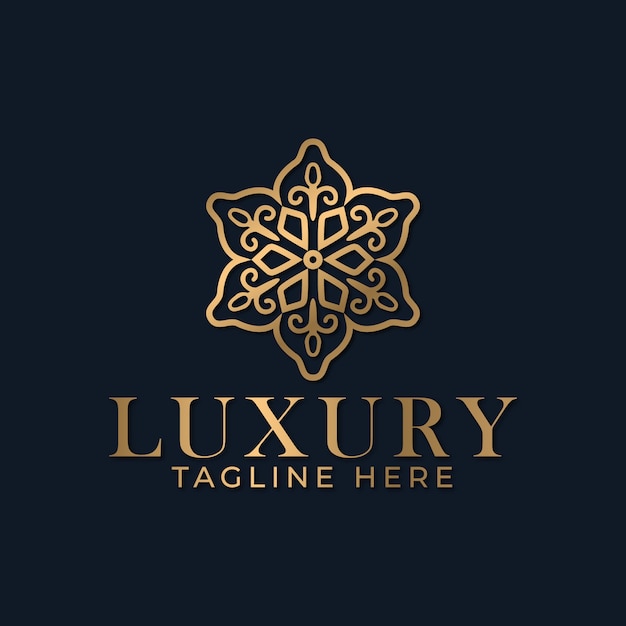 Luxury Abstract mandala logo design template