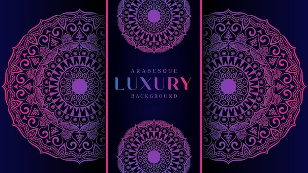 Luxury Arabesque ornamental creative background