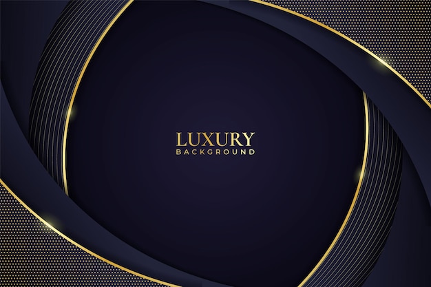 Luxury Background Abstract Elegant Minimalist Shiny Line Gold with Navy