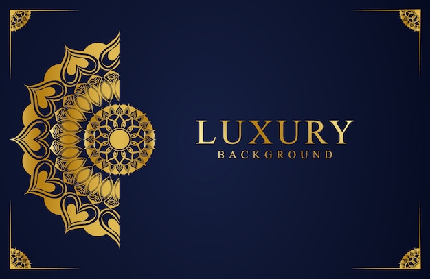 Luxury Background Design with mandala flower style