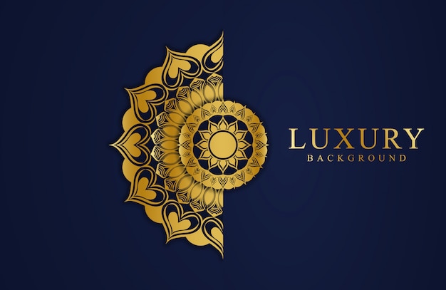 Luxury Background Design with mandala flower style