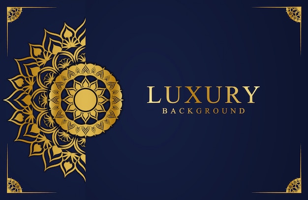 Luxury Background Design with mandala flower style